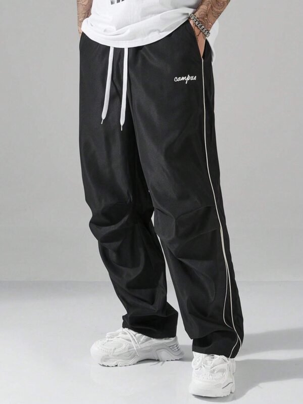 Manfinity Hypemode Pantalon tissu parachute noir – Image 4