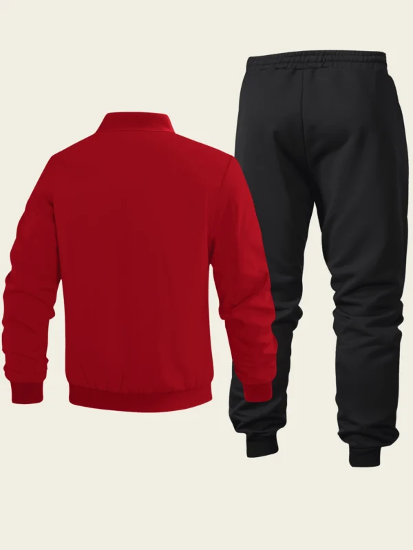 Ensemble col baseball zippé imprimé cheval – Image 2