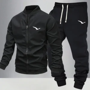 Ensemble bomber imprimé oiseaux et jogging