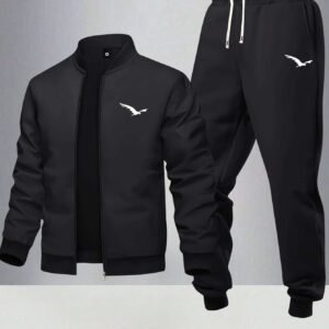 Ensemble bomber imprimé oiseaux et jogging
