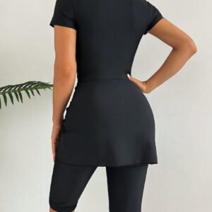 Swim Mulvari Burkini 3 pièces zip manches courtes