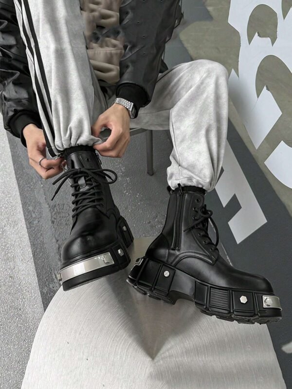 Bottes hautes style Chelsea avec semelle – Image 4