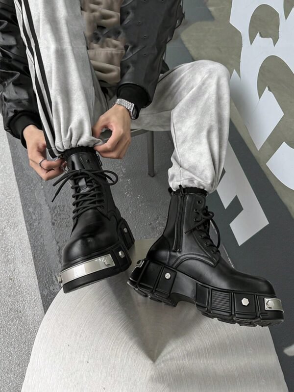 Bottes hautes style Chelsea avec semelle – Image 8