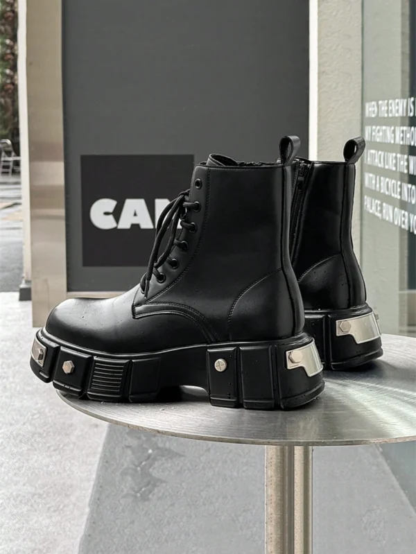 Bottes hautes style Chelsea avec semelle – Image 9
