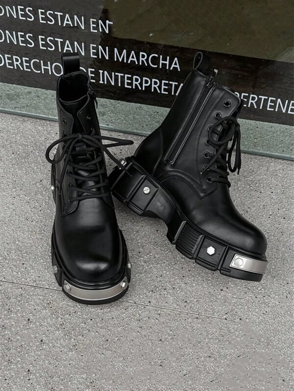 Bottes hautes style Chelsea avec semelle – Image 10