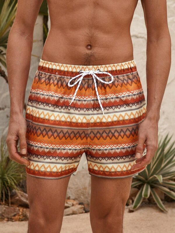 Manfinity VDAYZ Short plage géométrique – Image 4