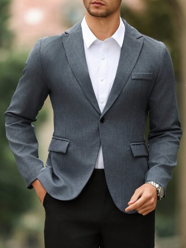 Manfinity Hypemode Veste casual boutons poches – Image 4