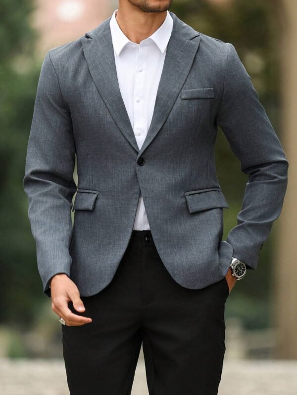 Manfinity Hypemode Veste casual boutons poches – Image 5