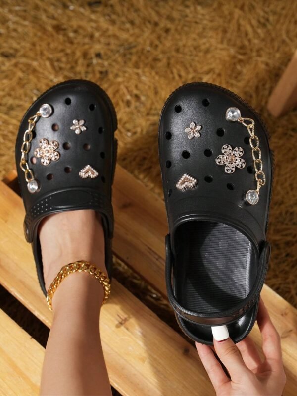 CIVHOM Sabots floraux strass – Image 2