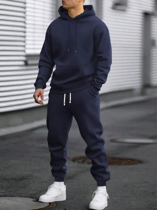Ensemble sweat unicolore & pantalon taille élastique – Image 9