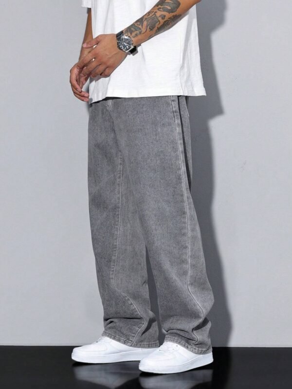 Manfinity Hypemode Jeans droits à poches obliques – Image 4