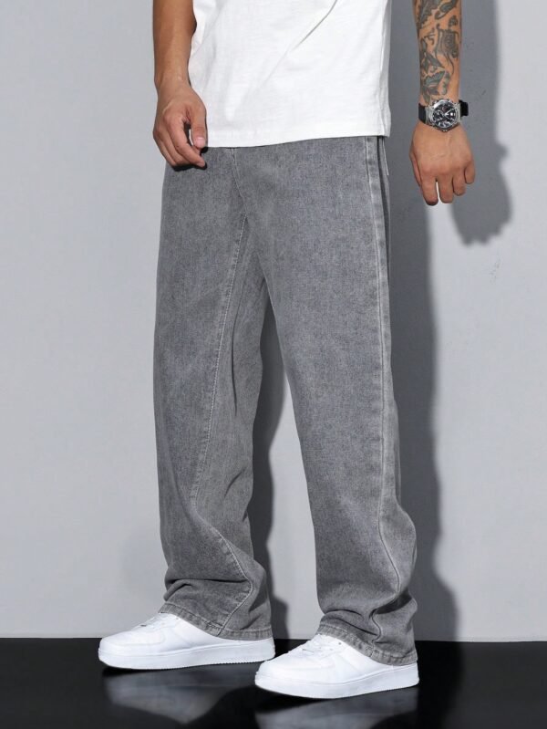 Manfinity Hypemode Jeans droits à poches obliques – Image 5