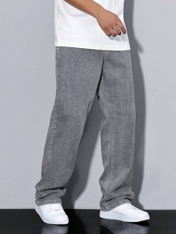 Manfinity Hypemode Jeans droits à poches obliques – Image 6