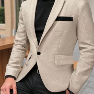 Manfinity Blazer col châle blocs couleurs