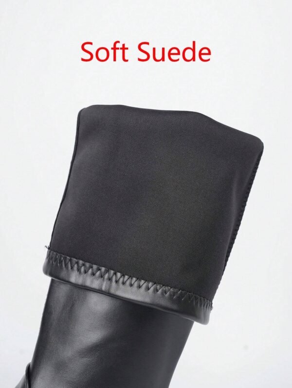 Bottes combat plates noir piqûre – Image 7