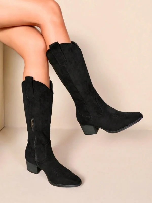Bottes Santiag petits talons surpiqûres
