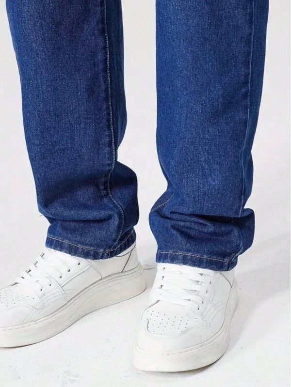 Pantalon salopette jean décontracté – Image 5