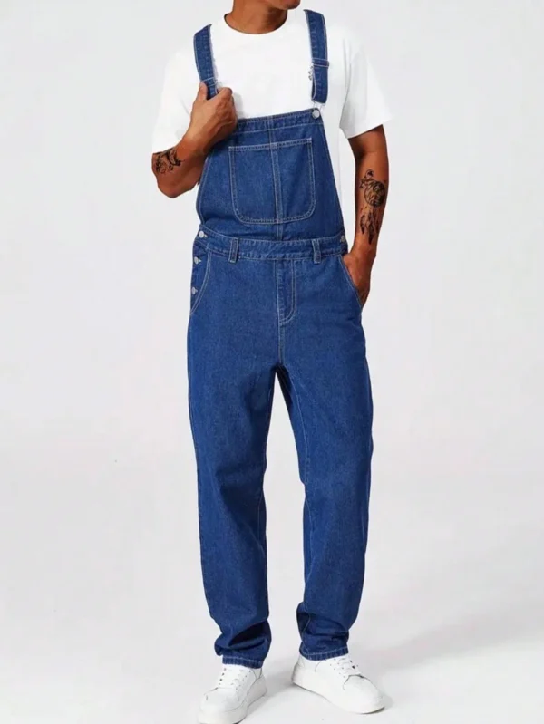 Pantalon salopette jean décontracté