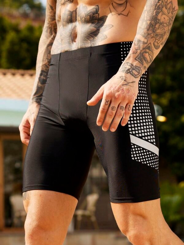 Manfinity Swimmode Maillot élastique géométrique