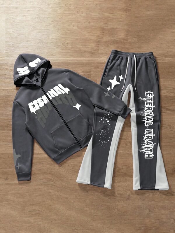 Manfinity Streetrush Ensemble sweat & pantalon lettres – Image 3