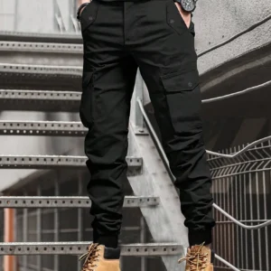 Manfinity Pantalon cargo décontracté coupe slim
