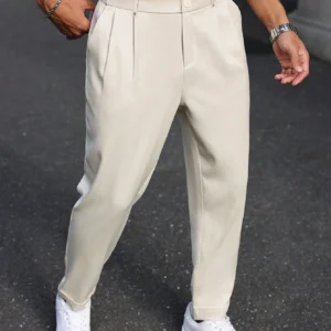 Manfinity Bizformal Pantalon jambe droite rétro