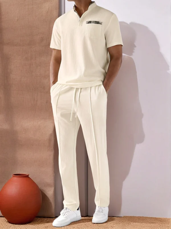 Manfinity Hypemode Chemise & pantalon patchwork – Image 3