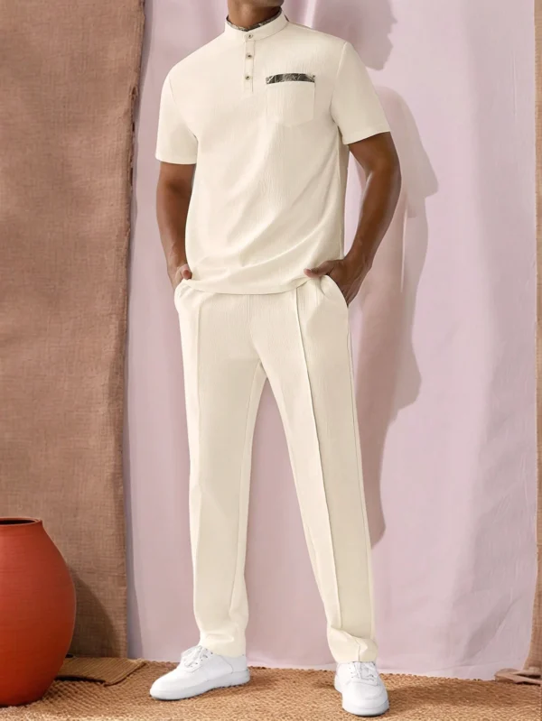 Manfinity Hypemode Chemise & pantalon patchwork – Image 4
