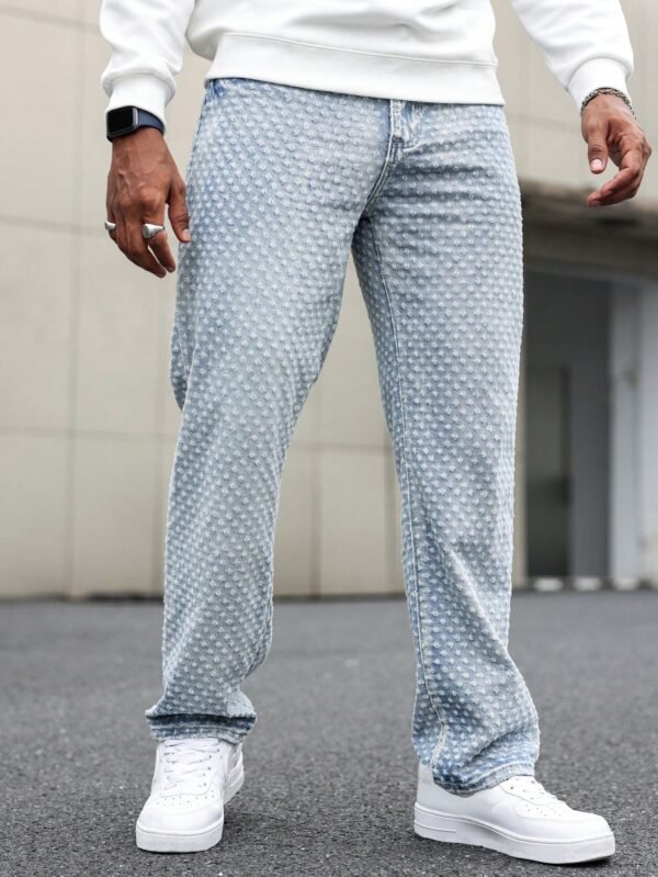 Manfinity Jeans décontractés bleu clair lavé – Image 7