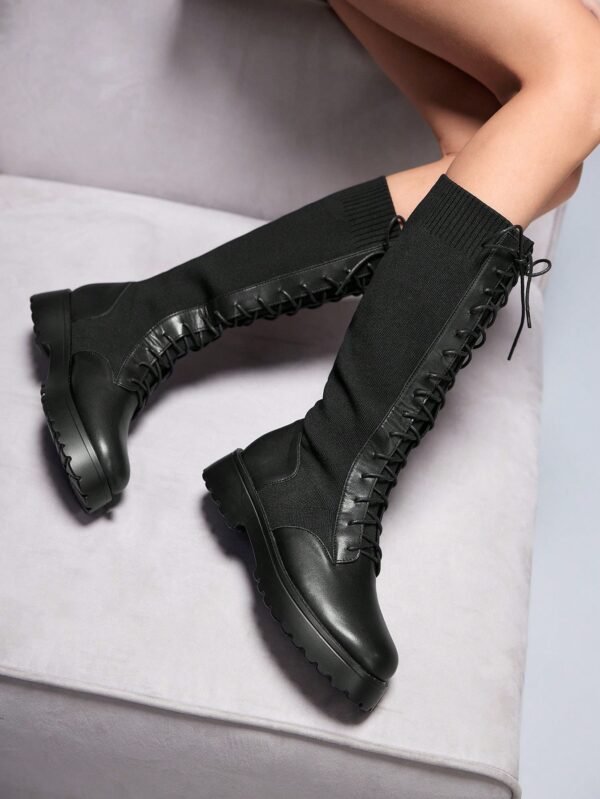 Cuccoo Bottes mi-mollet lacets devant – Image 12