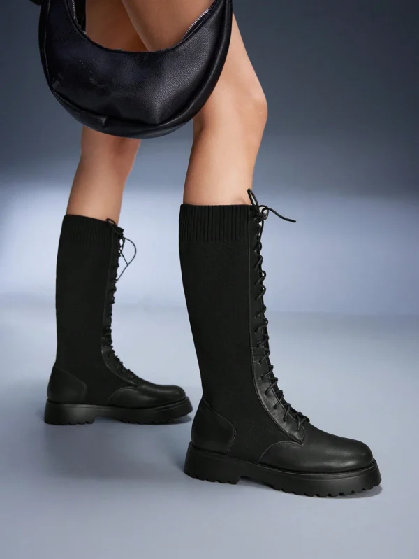Cuccoo Bottes mi-mollet lacets devant – Image 9
