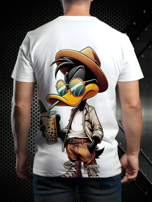 T-shirt col rond imprimé canard 3D – Image 3