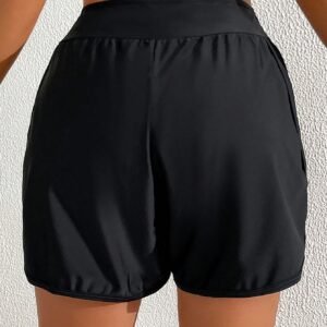 SHEIN Swim Short plage élastique unicolore