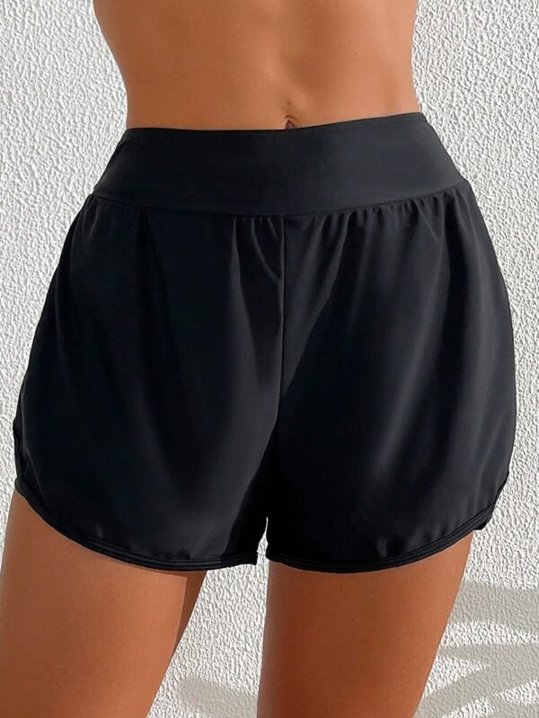 SHEIN Swim Short plage élastique unicolore – Image 3