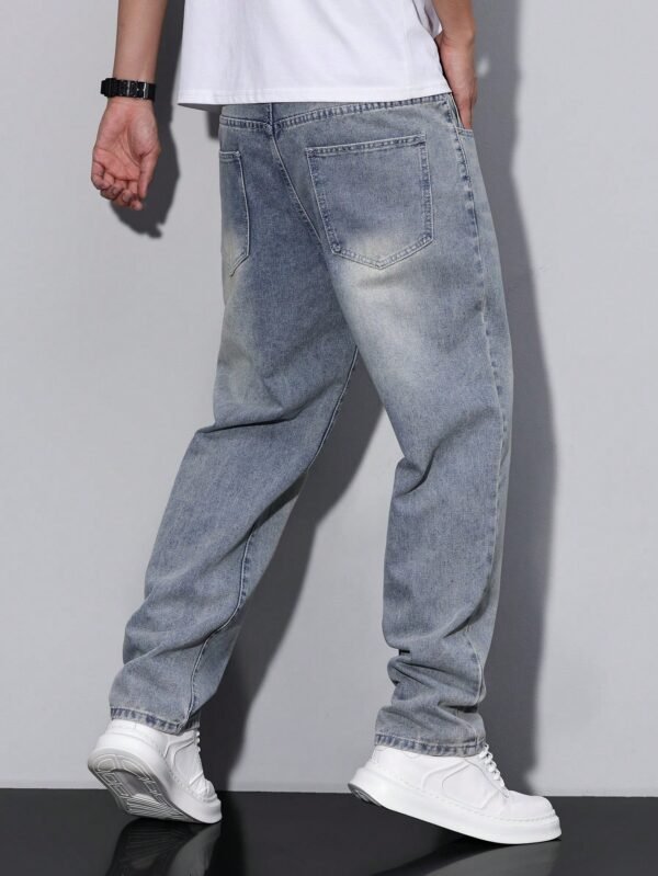 Manfinity RivetRise Jeans décontracté coupe droite – Image 4