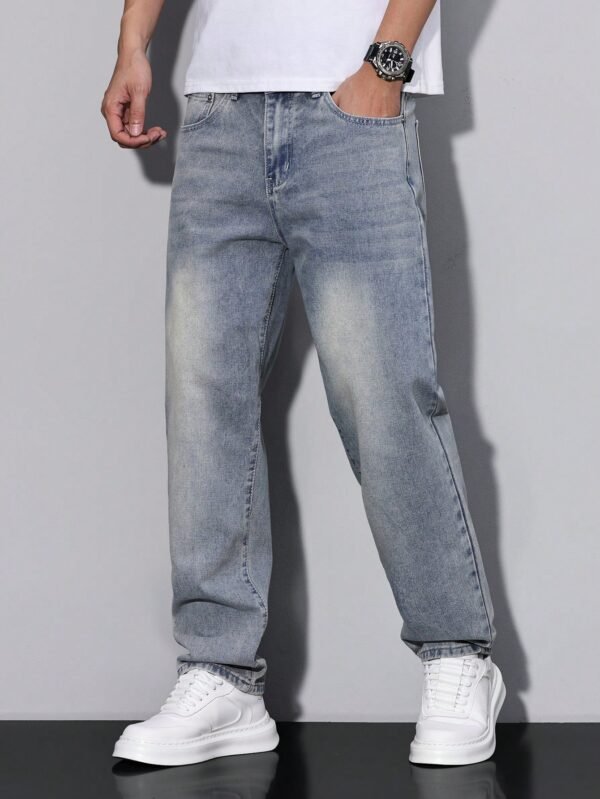 Manfinity RivetRise Jeans décontracté coupe droite – Image 5
