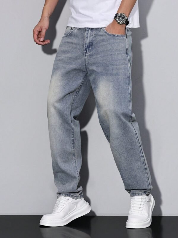 Manfinity RivetRise Jeans décontracté coupe droite – Image 6