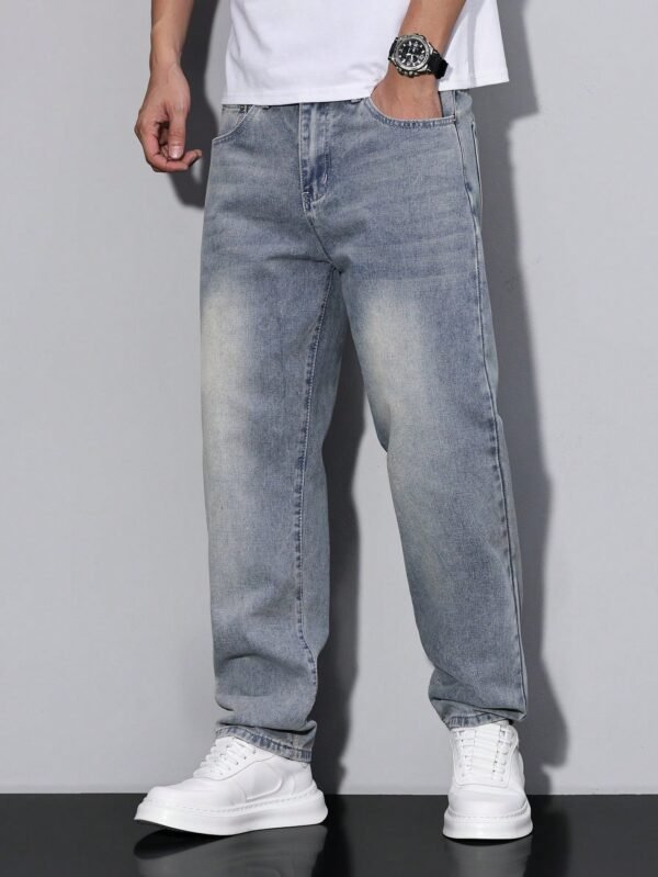 Manfinity RivetRise Jeans décontracté coupe droite – Image 7