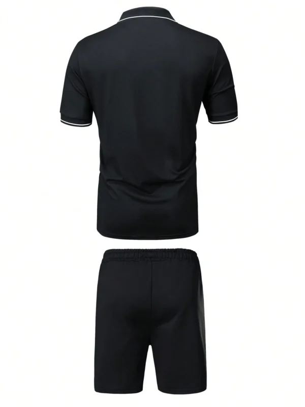 Ensemble Polo & short rayé contrasté – Image 2