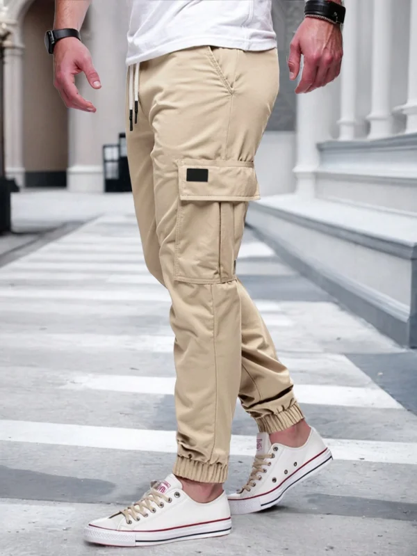 Manfinity Pantalon cargo ajusté avec cordon de serrage – Image 2