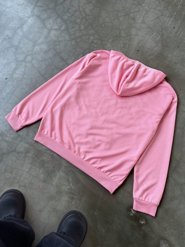 Manfinity Streetrush Sweat capuche rose brodé toile – Image 8