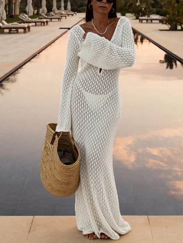 Robe crochet dos nu été – Image 6