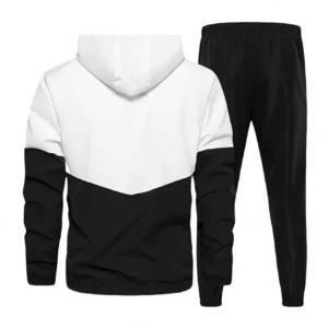 Ensemble top et pantalon contrasté