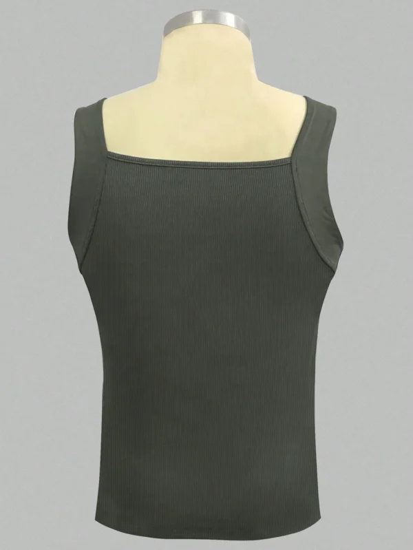 Manfinity Dauomo Gilet sans manches unicolore – Image 2