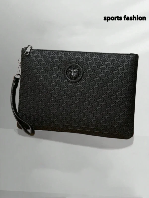 Sac à main mode homme avec tête de tigre