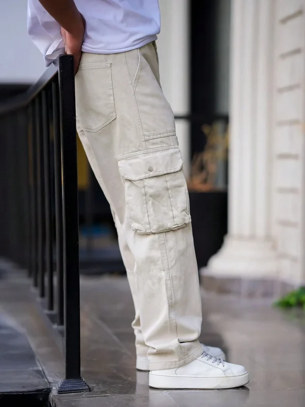 Pantalon cargo vintage américain ample – Image 2