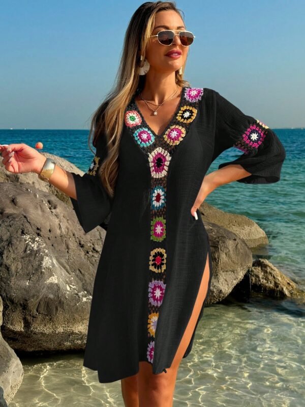 SHEIN Swim Robe ample fente florale