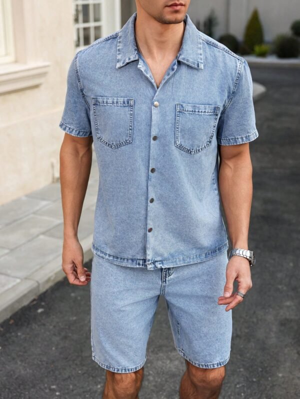 Manfinity LEGND Chemise manches courtes et short jean – Image 8