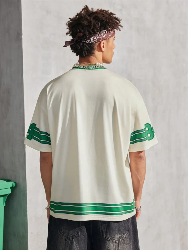 TMNT X SHEIN T-shirt col V graphique sporty – Image 2