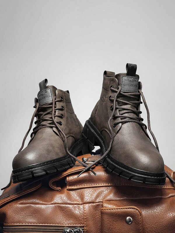 Bottes hautes automne/hiver homme,  cargo à lacets – Image 2